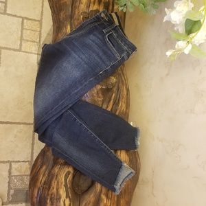 Joe's Jean's skinny frayed ankle